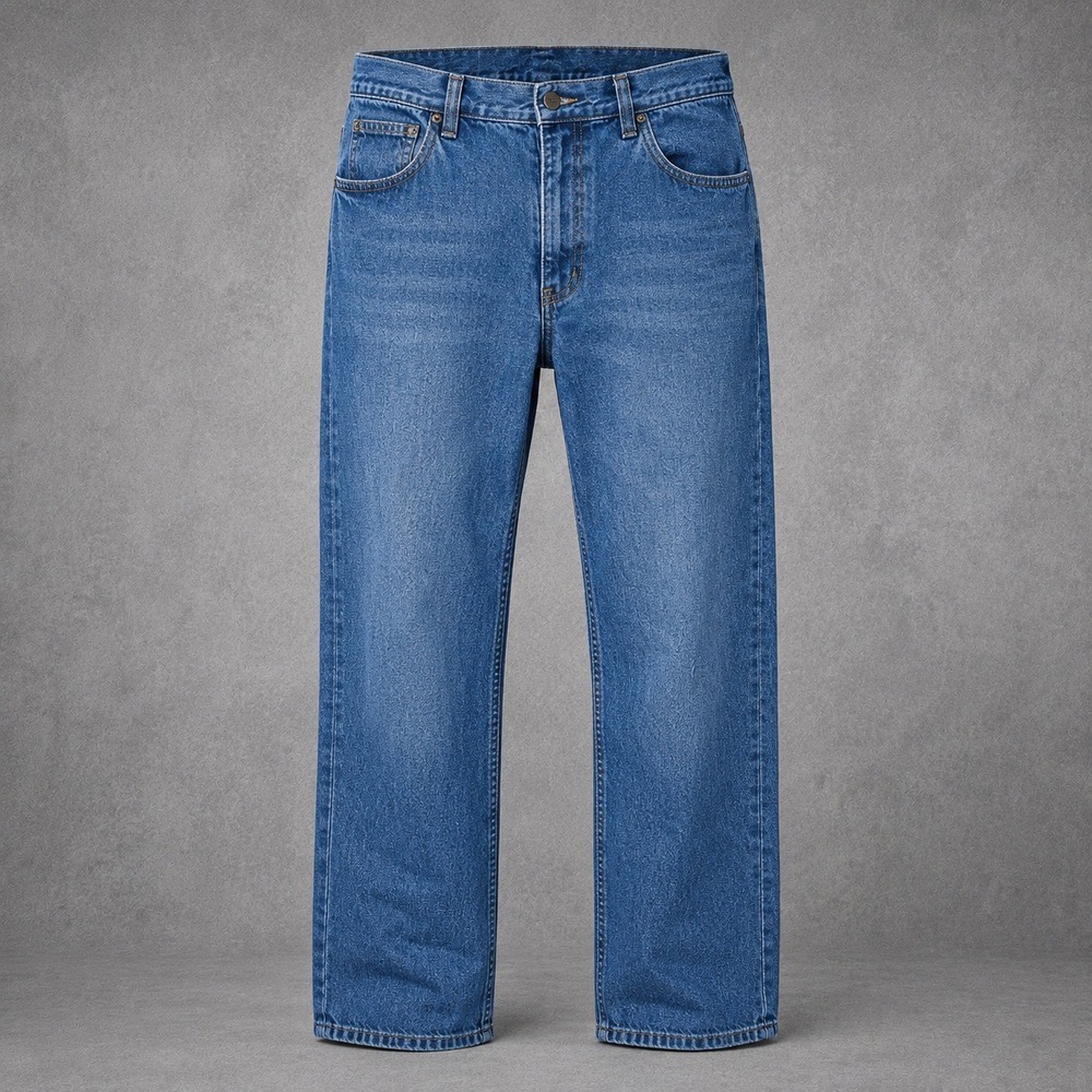 LL Bean Vintage Relaxed Fit Straight Leg Denim Jeans Medium Wash 18